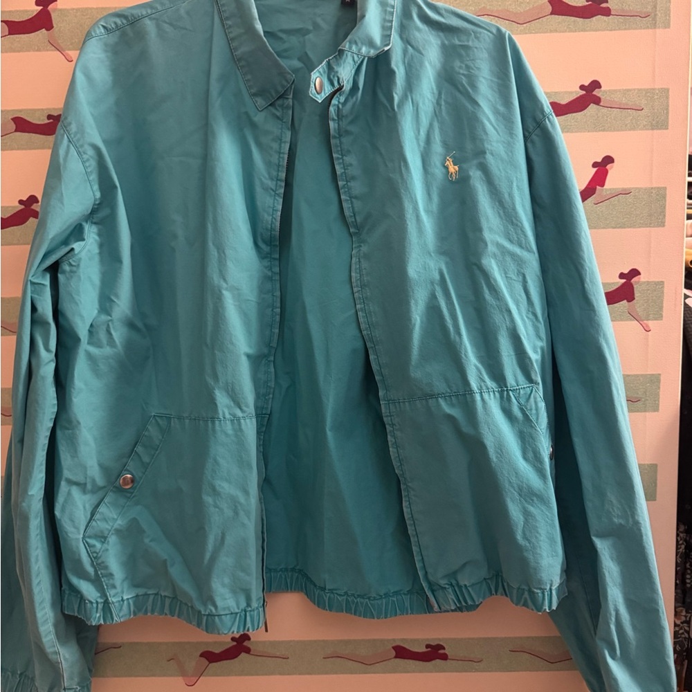 Late 80s/early 90s Ralph Lauren Polo Teal Lightweight Jacket